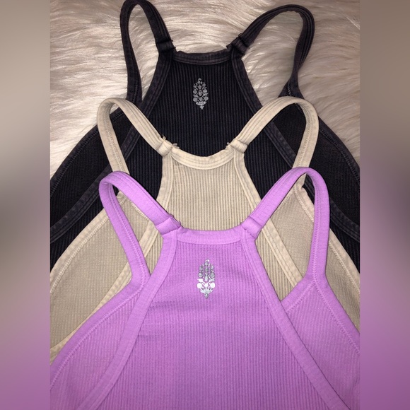 Free People Happiness Runs Crop Tank BUNDLE OF 3  M/L - Picture 2 of 16